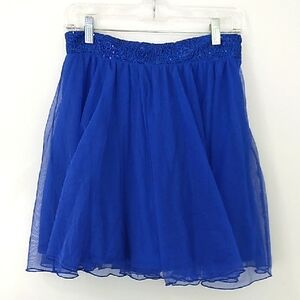 Love Reign Tutu Lagenlook Mini Skirt Sz 7 Sequin Waist Ballet Core‎ Regency Core